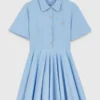 Vestido camisa com corte evasê