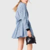 Vestido camisa com strass