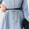 Vestido camisa com strass