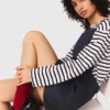 Vestido com alças tipo pinafore