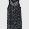 Vestido com lantejoulas florais