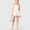 Vestido curto com corpete bordado Vestido curto com corpete bordado