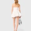 Vestido curto com corpete bordado Vestido curto com corpete bordado