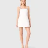 Vestido curto de cetim
