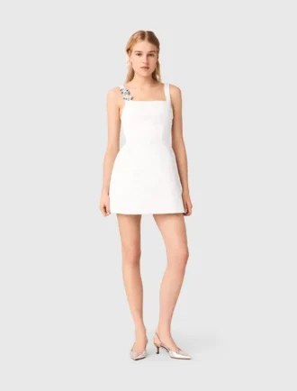 Vestido curto de cetim