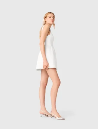Vestido curto de cetim