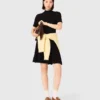 Vestido curto de malha