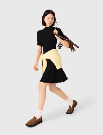 Vestido curto de malha