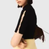 Vestido curto de malha