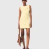 Vestido curto de tweed