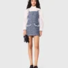 Vestido curto de tweed