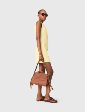 Vestido curto de tweed