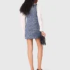 Vestido curto de tweed