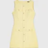Vestido curto de tweed
