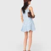 Vestido curto em croché