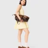 Vestido curto em malha jacquard