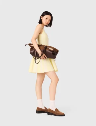 Vestido curto em malha jacquard