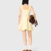 Vestido curto em malha jacquard