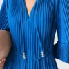 Vestido curto plissado