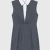 Vestido de corte ajustado com efeito em camadas