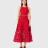 Vestido de croché espelhado