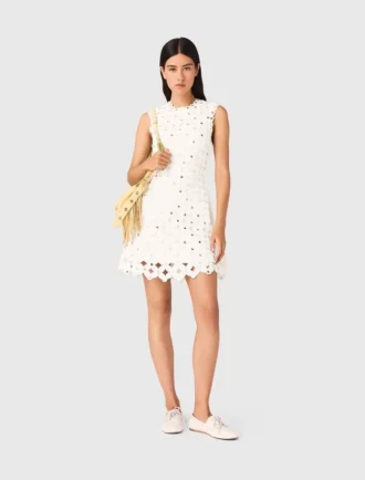 Vestido de croché espelhado