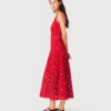 Vestido de croché espelhado