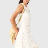 Vestido de croché espelhado