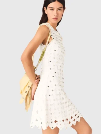 Vestido de croché espelhado