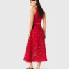 Vestido de croché espelhado