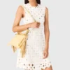 Vestido de croché espelhado