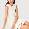 Vestido de croché espelhado