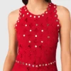 Vestido de croché espelhado