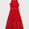 Vestido de croché espelhado