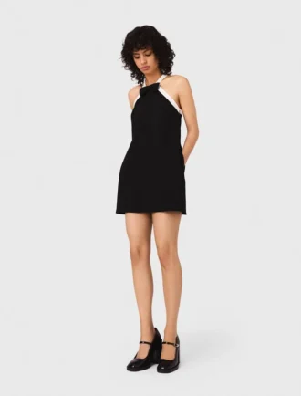 Vestido de smoking em crepe pesado