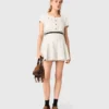 Vestido de tweed 2 em 1