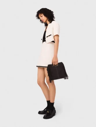 Vestido de tweed 2 em 1