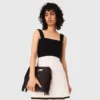 Vestido de tweed 2 em 1