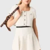 Vestido de tweed 2 em 1