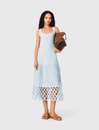 Vestido em croché com forro removível