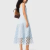 Vestido em croché com forro removível