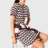 Vestido em croché em ziguezague