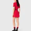 Vestido em malha com mini canelado
