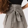 Vestido estampado em dois tons