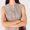 Vestido justo com mini strass