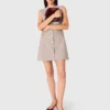 Vestido justo com mini strass