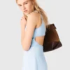 Vestido maxi com costas abertas