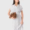 Vestido maxi com estampado jacquard