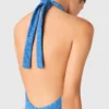 Vestido maxi de guipure sem costas