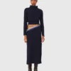 Vestido maxi de malha com camisola removível